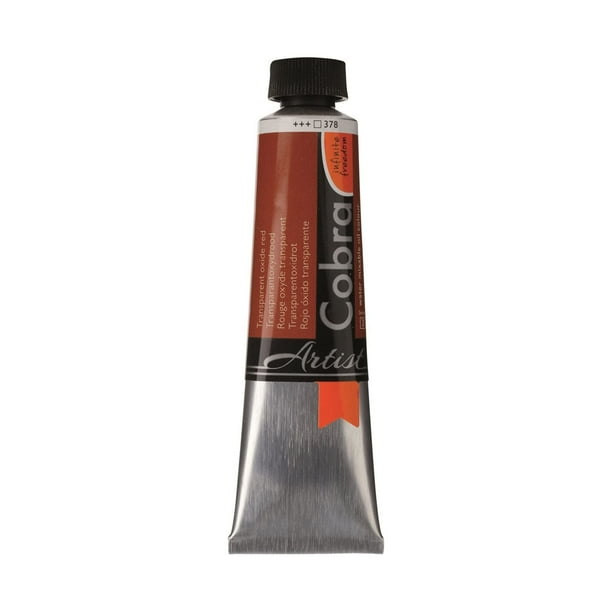 Pintura al óleo Paint Cobra Artist, mezclable con agua, 40 ml, óxido transparente, rojo