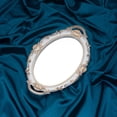 thumbnail image 3 of DOLITY Retro Gold Mirror Plate Cosmetic Storage Tray Decorative Tray for Wedding Makeup White ellipse, 3 of 9