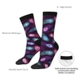 thumbnail image 2 of Yiaed Peacock Feathers3 Print Great elasticity Crew Socks Sports socks for Men and Women, 2 of 5