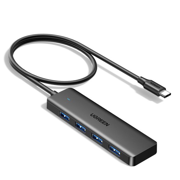 Concentrador USB UGREEN 4 puertos USB‑A 3.0 61 cm ultra‑delgado