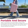 thumbnail image 6 of Frigidaire 6.5L 9 Can Mini Lighted Beauty Mirror Fridge Pink - compact, portable skincare fridge with mirror ideal for cosmetics, travel, and small spaces., 6 of 14