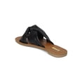 thumbnail image 3 of New Women PU Open Toe Knotted Flat Slip On Sandal - 17866 By Qupid Collection, 3 of 6