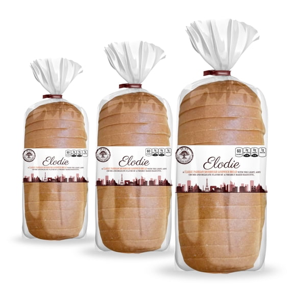 Dr. B's Elodie Parisian Style White Sourdough Sandwich Bread | 3g Net Carbs & 7g Protein | Low Calorie, Vegan, Sugar Free, Nut Free | Fresh Sliced Keto & Low Carb Bread Loaf (3 Pack (16 oz))