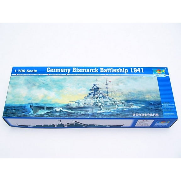 Trumpeter 05711 1/700 Battleship Bismarck 1941 - Scale Model Kit