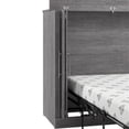 thumbnail image 5 of Bestar Pur 69" Modern Engineered Wood Full Cabinet Bed w/ Mattress in Bark Gray, 5 of 11