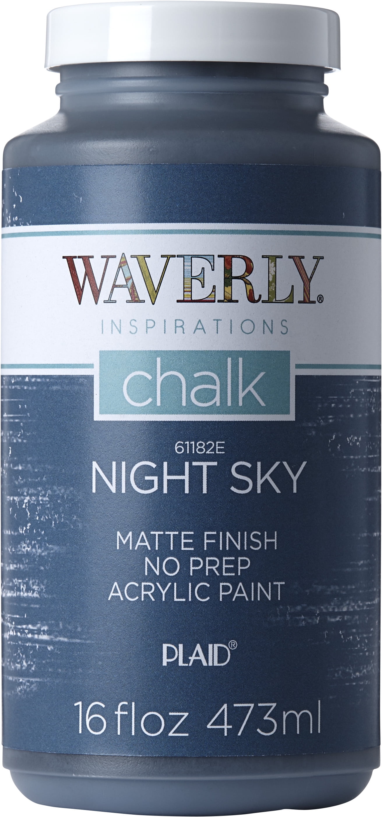 Waverly Inspirations Chalk Paint, Ultra Matte, Night Sky, 16 fl oz
