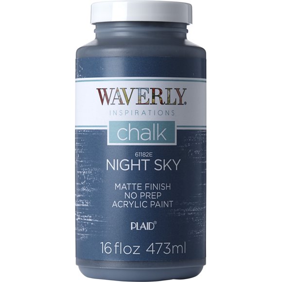 Waverly Inspirations Acrylic Ultra Matte Chalk Paint, Night Sky, 16 fl oz