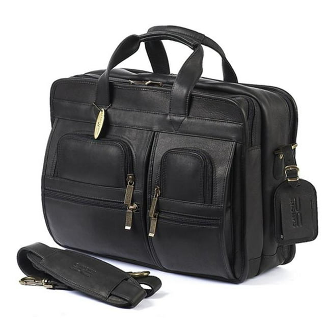 Claire Chase 151E-black Executive Computer Briefcase - Black