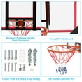 Ktaxon Shatterproof Polycarbonate Basketball Backboard & Rim Combo