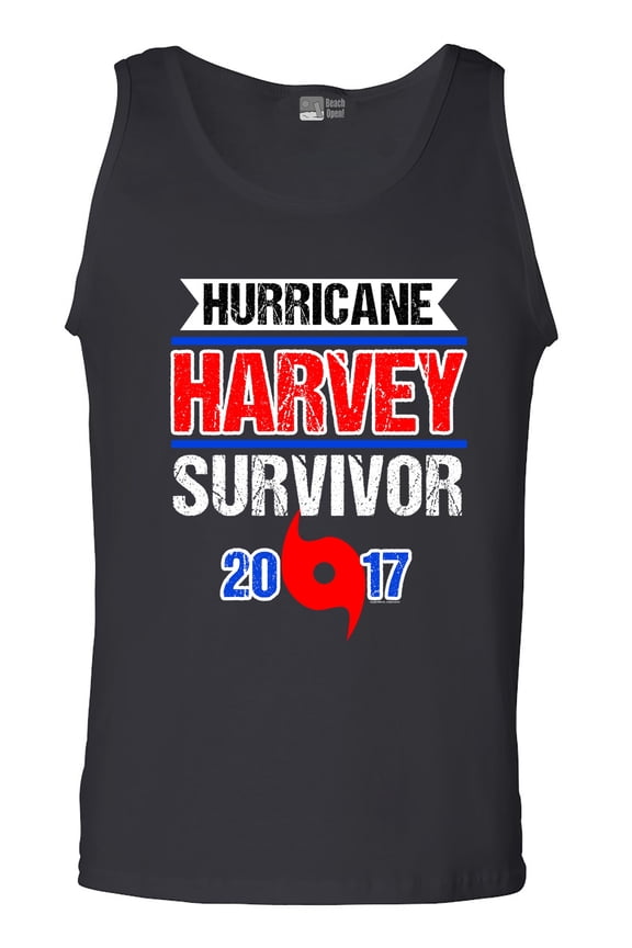 Hurricane Harvey Survivor Cyclone Symbol 2017 Houston Texas DT Adult Tank Top