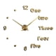 thumbnail image 1 of Reloj de pared moderno con números arábigos, sin marco, decorativo, hecho a mano, para el hogar. Oro, 1 of 8