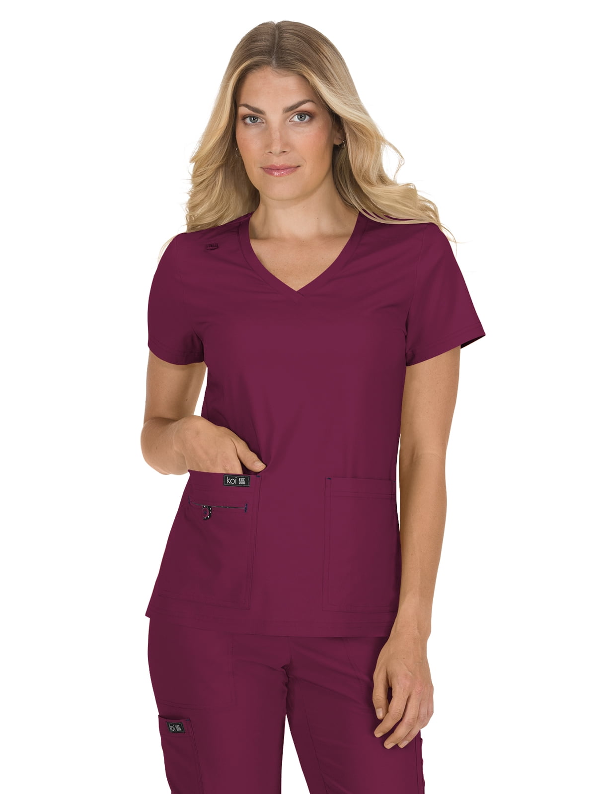 koi Designing Happiness koi Basics 373 Women's Becca Scrub Top