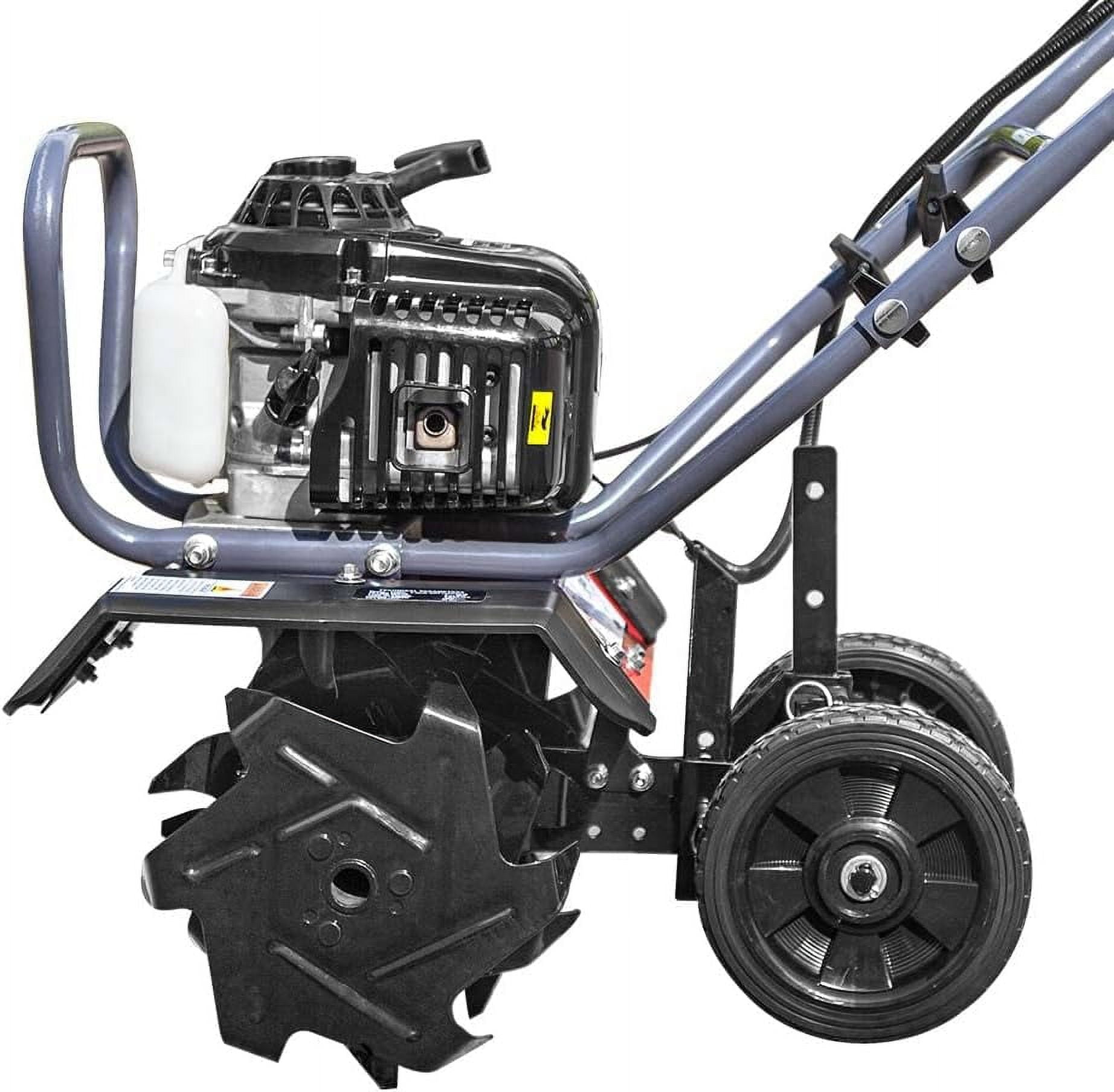 GardenTrax Multi-Function Tiller Gas Powered w/4-Cycle 40cc Mini Cultivator