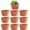 Red2,4.92in,10PCS,Plastic, variant on 6 Inch Terracotta Shallow Planters with Saucer/Tray,Ceramic Flower Clay Pots with Drainage Hole,Unglazed Cactus/succlent Containers Indoor Garden Bonsai Pots