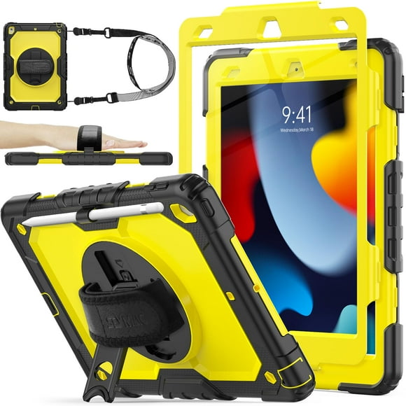 Funda SEYMAC de serie para iPad de 9ª, 8ª y 7ª generación de 10,2 pulgadas con Acc