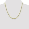 thumbnail image 2 of Diamond2Deal 10K Yellow Gold 3 mm Semi-Solid Rope Chain Necklace for Women 20", 2 of 7