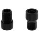 thumbnail image 1 of EeaseMX 2 adaptadores de aleación de aluminio para bicicleta de carretera, adaptadores de ruedas de viento y fuego, boquilla de gas, convertidor de cabezal de aire (negro), 1 of 7