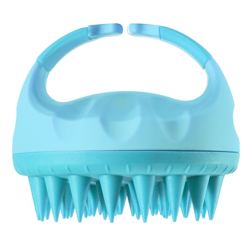 Scalp Brush for Dandruff Silicone Shower Brush Hair for Shower(Blue
