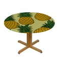 thumbnail image 3 of JEUXUS  Pineapple Round Fitted Table cover, Waterproof Round Table Cloth with Elastic Edged Washable Table Cover for Indoor Outdoor, Medium, 3 of 7