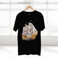 thumbnail image 5 of Ship Graphic Unisex 100 Cotton T-Shirt with Gold Frigate Art Design 2, 5 of 16