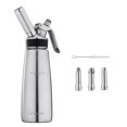 thumbnail image 3 of Navaris Sif&oacute;n de cocina fr&iacute;o y caliente - Dispensador de nata de 500 ML - Set de acero inoxidable para montar crema con 3x boquilla para cargas N20 Navaris NA, 3 of 8