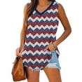 thumbnail image 6 of Womens July 4th Tank Tops Funny Patriotic Independence Day Graphic Sleeveless Tees High Low Holiday Casual Shirts Blue, XL, 6 of 6