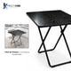thumbnail image 3 of Mesa De Centro Auxiliar Y Lateral Para Sala, Dormitorio Plegable Madera Color Negro Practiksa, 3 of 5
