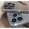 thumbnail image 2 of for iPhone 14 Pro Max Case Glitter Hard PC Anti-Scratch Anti-Fall Soft TPU Bumper Shockproof Full Camera Lens Protective Slim Luxury Bling Cover for Women Girls - Blue, 2 of 11