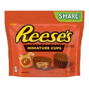 Reese's Miniatures Milk Chocolate Peanut Butter Cups Candy, Share Pack 10.5 oz