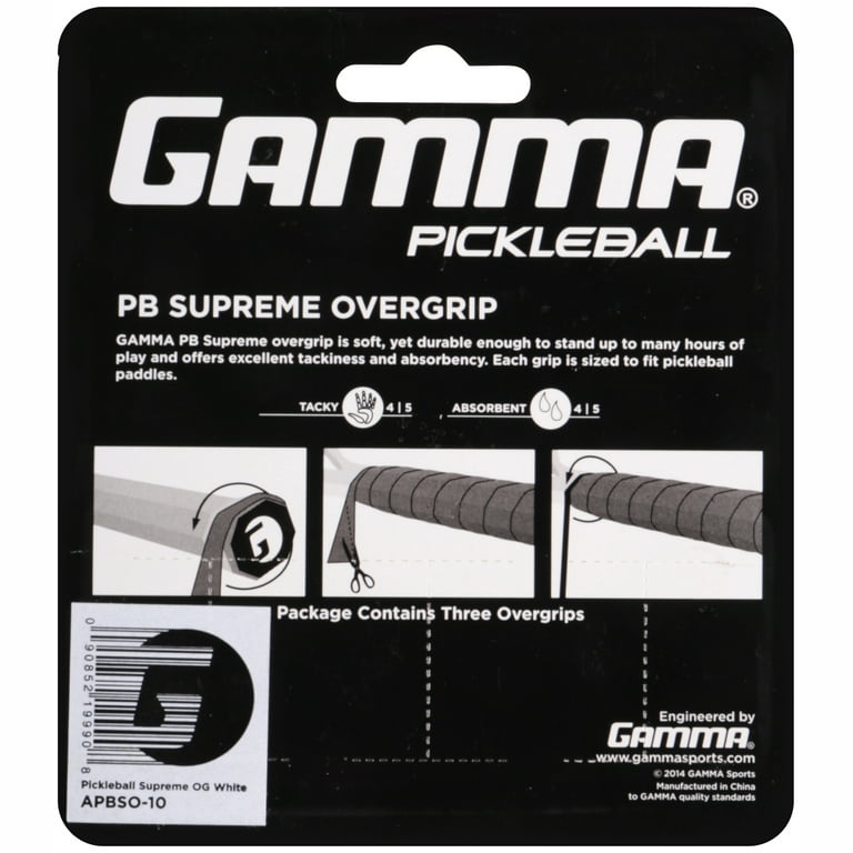 Gamma Supreme Overgrip - 3 Pack - White