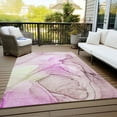 thumbnail image 6 of Addison Rugs Chantille Indoor/Outdoor Transitional Watercolors Pink Washable Rectangle Rug, 9' x 12', 6 of 6