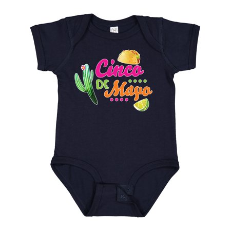 

Inktastic Cinco De Mayo with Cactus Lime and Taco Boys or Girls Baby Bodysuit