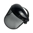 thumbnail image 4 of Protector facial completo para recorte de motosierra, visera de malla ajustable, protección versátil Negro, 4 of 9