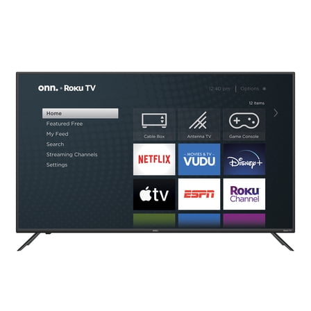 Pre-Owned onn 55” Class 4K UHD Roku Smart Television, 100012586