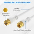 thumbnail image 6 of Cables Direct Online 15FT Black RG6 Coax Cable & 45-Mile Indoor Digital HDTV Antenna Combo – Flat Dual-Color VHF/UHF TV Antenna with F-Type Coax Extension for Satellite, Cable TV, Free Local Channels, 6 of 7