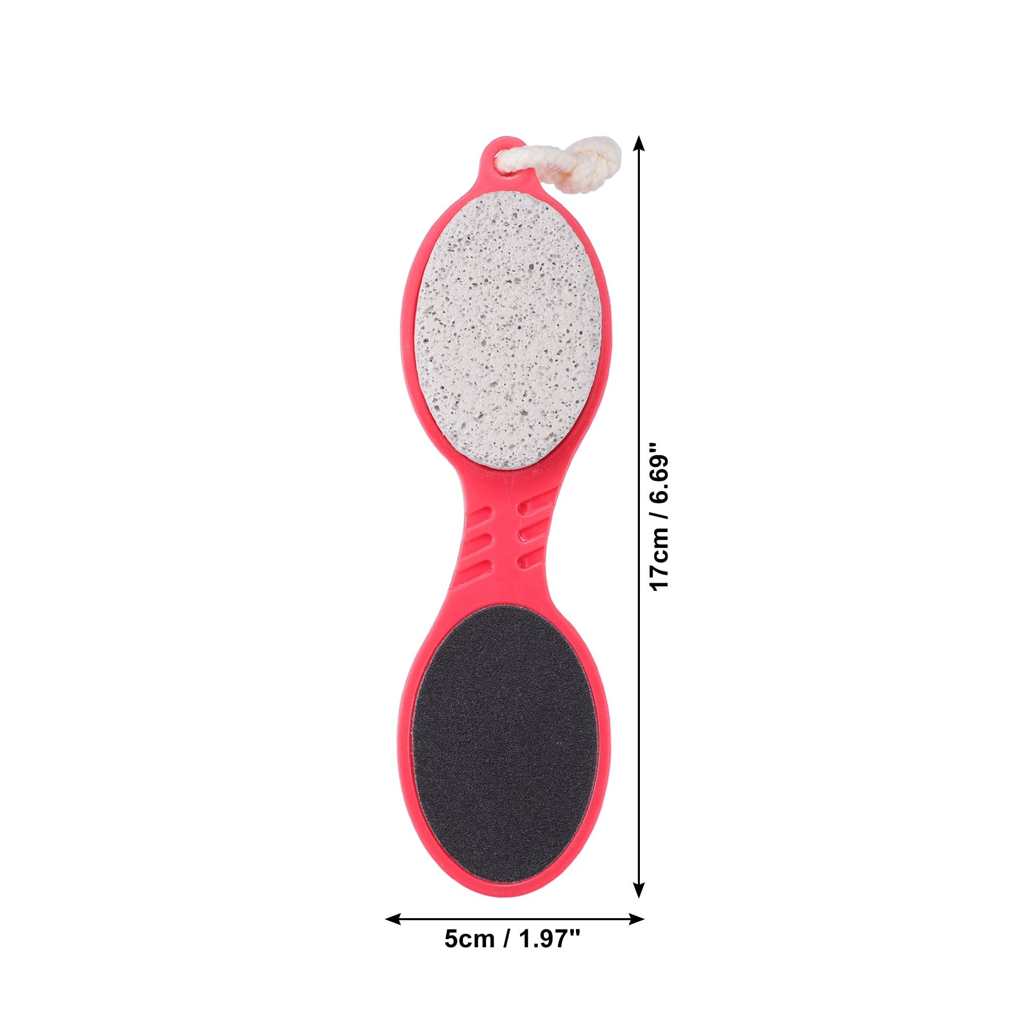 Unique Bargains 1 Pc Multi Purpose Foot File with Foot Scrubber Pumice Stone Foot Rasp Pink