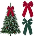 thumbnail image 4 of QHUDLV Christmas Decoration Flocked Bow, 7.9 Large Christmas Tree Ornament Bow, Velvet Ribbon Bows for Xmas, Wreaths Gift Wrapping Wedding Decor, Christmas Party Decoration Supplies, 4 of 9