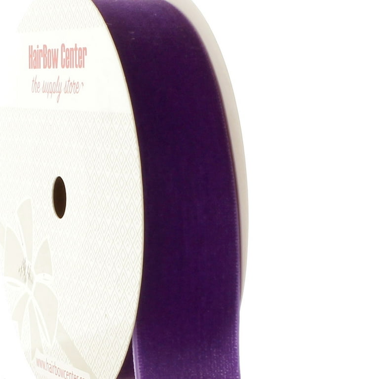 Velvet Ribbon 16mm - Purple •