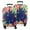 Colorful Paint Burst, variant on Rainbow Tie Dye Mandala Pattern Luggage Cover Fashion Suitcase Cover Baggage Covers Fit 25-28 Inch Luggage (Go Travel)