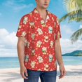 thumbnail image 5 of Daiia Japanese Maneki Cats Hawaiian Shirt for Men Gentle Cotton Regular Short Sleeve Casual-Medium, 5 of 9
