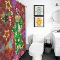 thumbnail image 5 of Killer Klowns from Outer Space Clown Shower Curtain, Bath Curtain Bathroom Home Decor Waterproof Polyester for Bathroom with 12 Hooks 46.85x70.87Inch（119x180cm）, 5 of 8