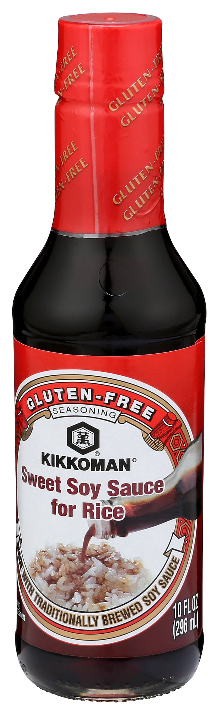 Pack of 6, Kikkoman Gluten-Free Sweet Soy Sauce for Rice, 10 fl oz