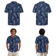 thumbnail image 2 of Whosucclay Jellyfish Coral Print Matching Hawaiian Outfits for Couples, Women's Casual Summer Sleeveless Crewneck Dress with Pockets Men's Hawaiian Button Down Aloha Shirt, S, 2 of 7