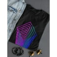 thumbnail image 3 of Neon Square Fusion Design T-Shirt Women -Image by Shutterstock, Female x-Large, 3 of 4