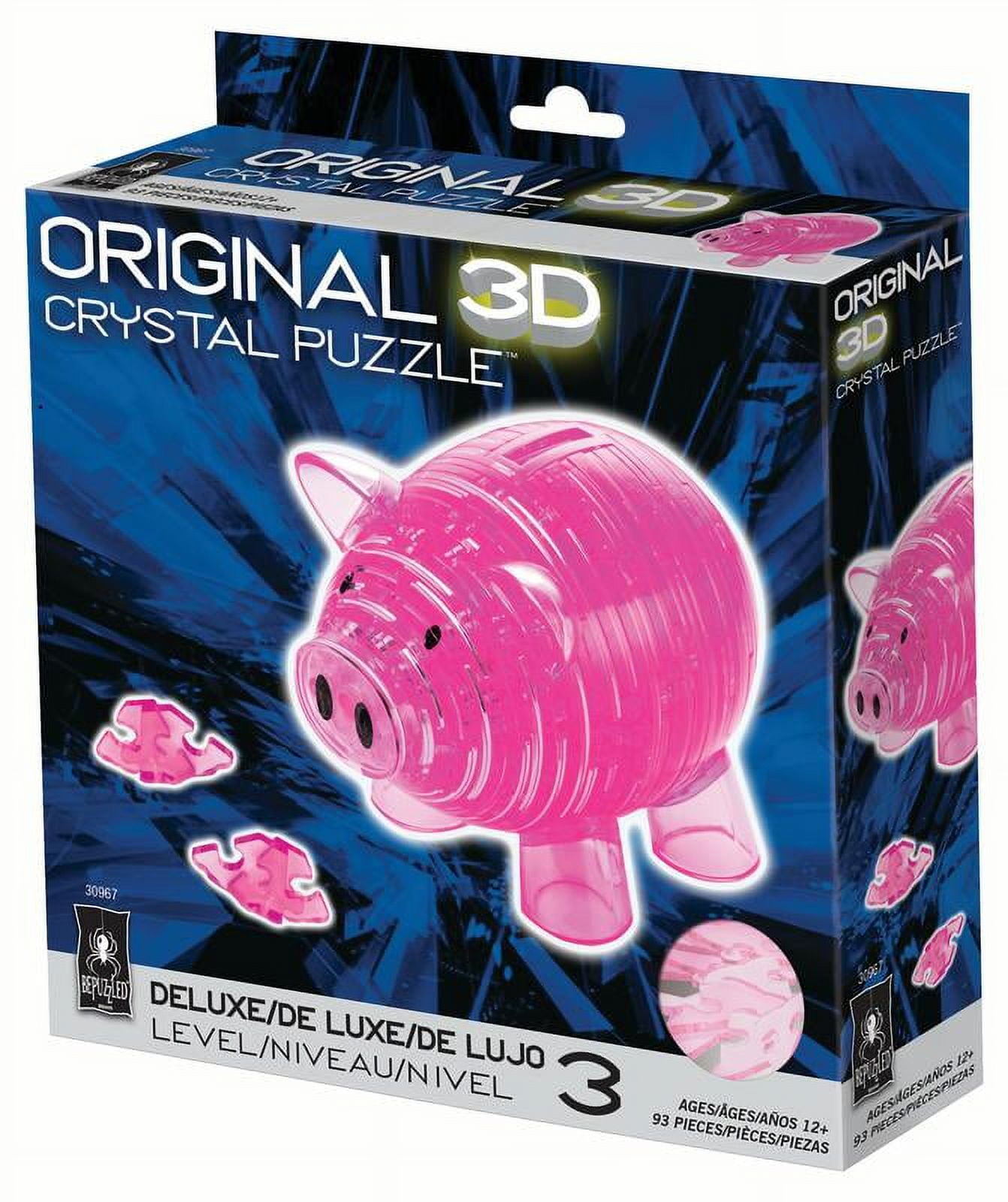 BePuzzled Deluxe Crystal Piggy Bank 3D Puzzle