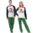 thumbnail image 4 of Pijama navideño a juego para pareja, conjunto de pijamas verdes, sombrero de Navidad, Mr & Mrs. Loungwear, 4 of 4