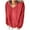 Red, variant on tarylea Oversized Tops for Women Fuzzy V Neck Tops Long Sleeve Solid Color Pullover Loose Comfy Homewear Casual Wear