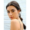 thumbnail image 3 of FindChic Sparkly Hoop Earrings for Women Stainless Steel Silver 40mm Huggie Hoops with Cubic Zirconia Hypoallergenic Earrings Birthday Mothers Day Jewelry Gifts Her Mom Wife Adults Ideas, 3 of 7