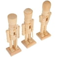 thumbnail image 3 of MasteelfCA 3pcs Christmas Ornaments Wooden Nutcracker Soldier Puppet (Random Pattern), 3 of 7
