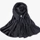 thumbnail image 4 of Hiyab de seda grande liso Maxi bufanda chal cabeza abrigo verano elegante Negro Yuyangstore bufandas de hijab para mujeres musulmanas, 4 of 8